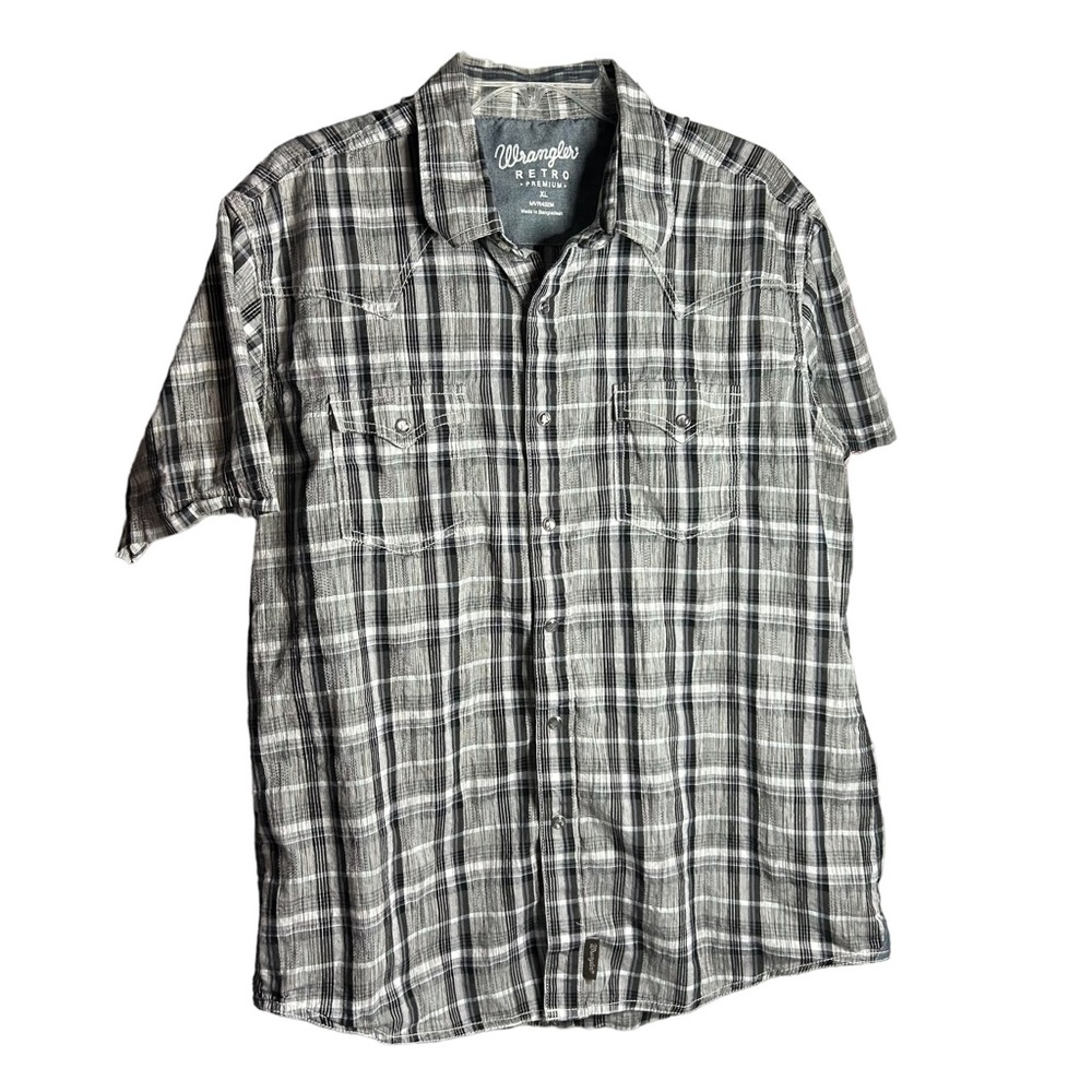 Wrangler Retro Premium Pearl Snap Western Shirt Sz XL